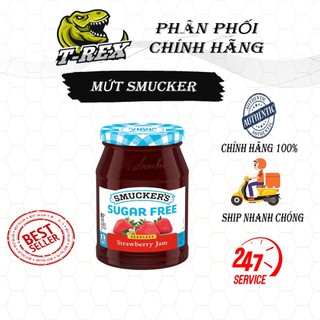 [Chính Hãng] Mứt ăn kiêng trái cây Eat Lean Smucker - Smucker Sugar Free - Lọ thủy tinh 360g
