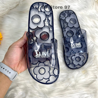 Dép đi nhà tắm SLINE hàn quốc, dép đi nhà vệ sinh có lỗ chống trơn trượt, dép nhựa mang trong nhà, văn phòng, spa