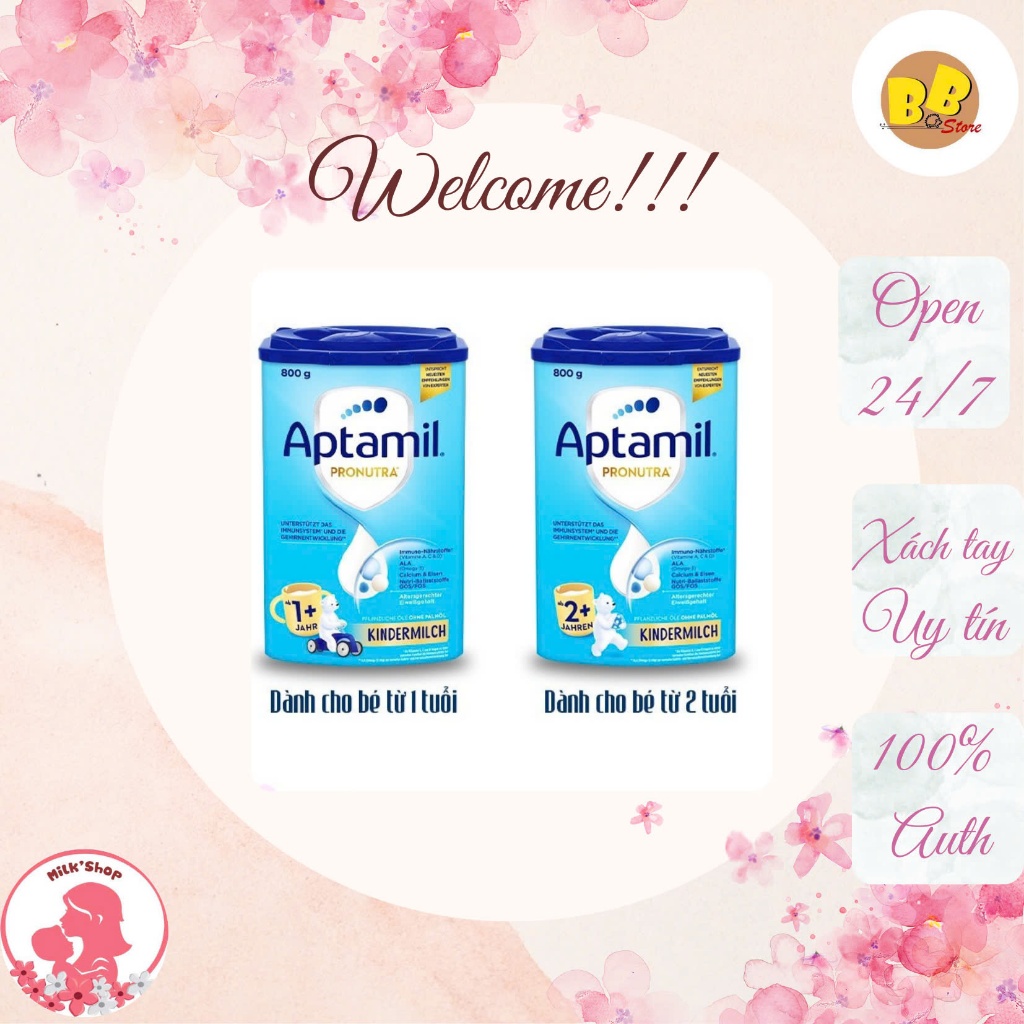 Combo 2 hộp sữa Aptamil 1+ 2+