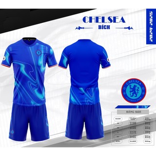 Áo bóng đá chelsea xanh bích 2025 - Bộ quần áo bóng đá chelsea vải cao cấp mùa giải mới 2025