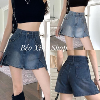 Quần Giả Chân Váy Jean 50-95kg Thời Trang Nữ Bigsize Chân Váy Bigsize - A.1286