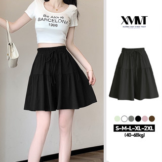  Quần đùi váy bigsize nữ cạp chun phối dây buộc nơ mặc ở nhà đi dạo đi tập thể dục hàng đẹp chuẩn phom  QS81  