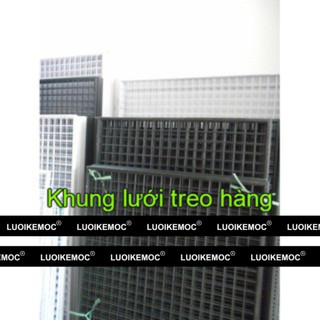 Khung lưới treo phụ kiện 1m x 1.5m, màu sắc trắng/ đen - LUOIKEMOC