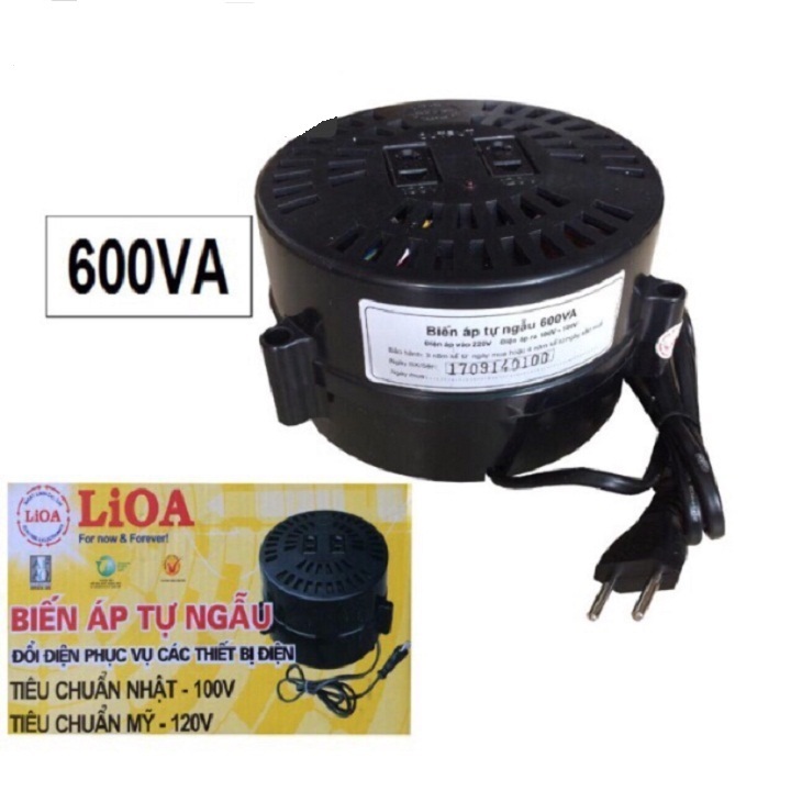 Đổi Nguồn LIOA , BIẾN ÁP 600VA vào 220V ra 100V đến 120V