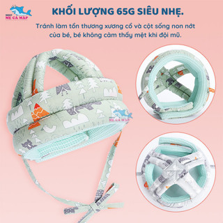  Nón bảo vệ đầu cho bé tập đi tập bò mũ bảo hiểm cho bé tập đi có đệm chóng va đập có thể điều chỉnh rộng,chật 