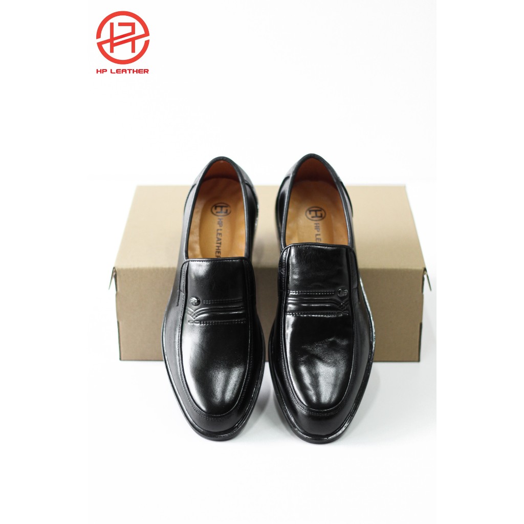 Giày Tây Nam Công Sở Da Bò Loafer MocToe Trơn (GL31)