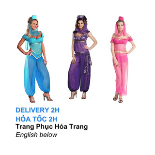 Bộ Trang Phục Hóa Trang Cô Gái Ả Rập Cho Tiệc Halloween - Jasmine Princess Cosplay Costume For Halloween Parties TPNL10