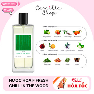 Nước hoa F Fresh Chill in the wood công nghệ mới tích hợp lưu hương quần áo thơm lâu