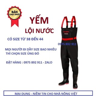 Yếm lội nước liền ủng siêu dầy , siêu bền  - hàng cao su sịn
