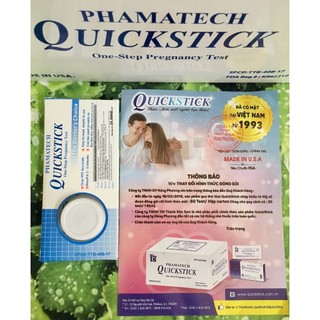 Que thử thai Quickstick hàng chính hãng