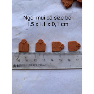   100 viên   Ngói Giả Cổ Mini CỠ NHỎ Làm  Tiểu Cảnh | Phụ Kiện Bonsai - Mô Hình Nhà Cổ DIY 