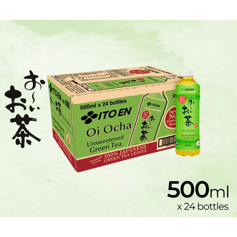Thùng nước uống trà xanh Oi Ocha Itoen 24 chai 500ml