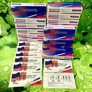 Combo 4 Que Thử Thai phát hiện thai  sớm ( Que Quick Strip Lá Cờ )