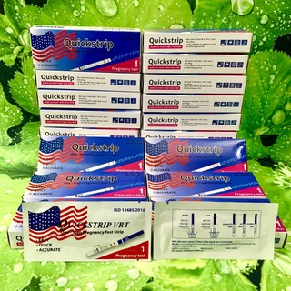 Combo 4 Que Thử Thai phát hiện thai  sớm ( Que Quick Strip Lá Cờ )