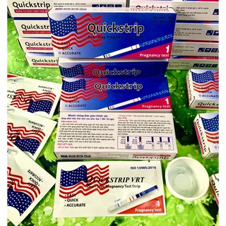 8 Que Thử Thai Quick Strip Lá Cờ - Que thử thai phát hiện thai sớm, tiện lợi
