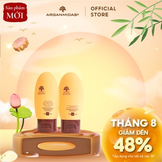  Dầu gội keratin và dầu xả siêu dưỡng ẩm, phục hồi Arganmidas 50ml