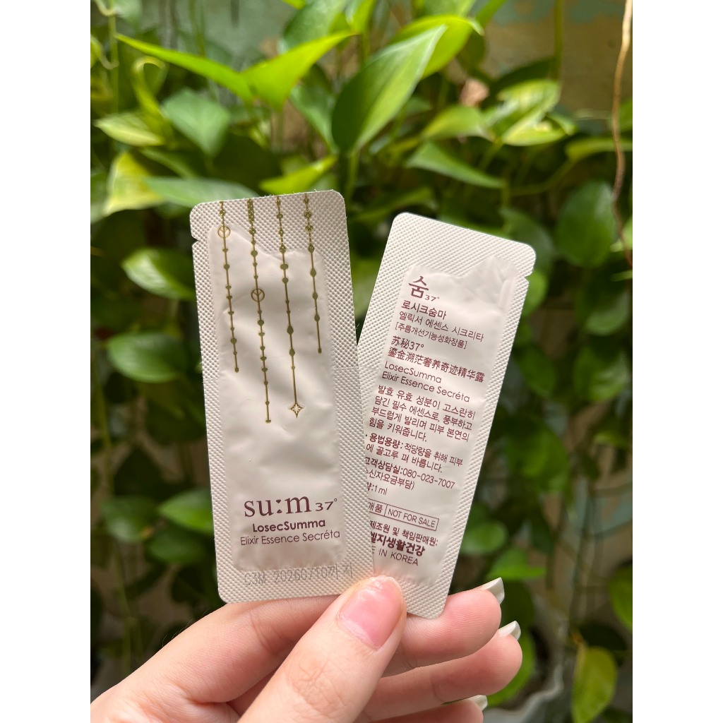 (Date 07/2026) Gói Sample Sum Vàng - Nước thần Su:m37 - Losec Summa Elixir Essence Secréta