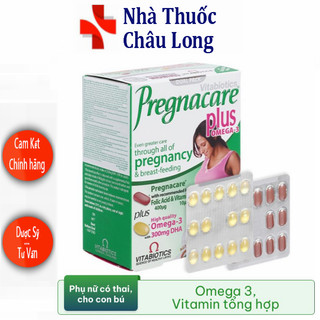 Viên uống Pregnacare Plus Omega-3 Vitabiotics bổ sung vitamin, Omega-3 và khoáng chất
