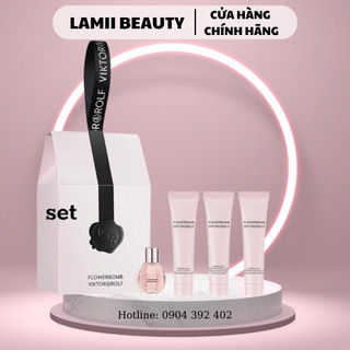 Set nước hoa và dưỡng thể FLOWERBOMB TRAVEL DOU VIKTOR & ROLF/  VICTORIA SECRET BOMBSHELL INTENSE