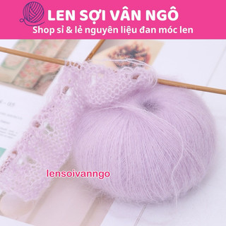 Len Mohair sợi nhỏ mềm mượt đan móc đồ thu đông (cuộn 25gr)
