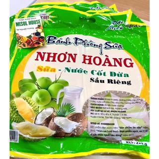 Bánh phồng sữa sầu riêng nhơn hoàng - gói 220gr