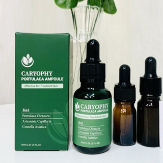 Serum giảm mụn mờ thâm se khít lỗ chân lông Caryophy Portulaca Ampoule 10ml/30ml