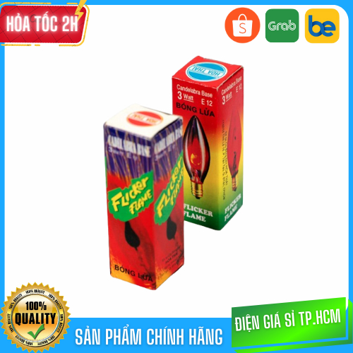 Bóng giả lửa trái ớt Hòa Thái đuôi E12 (1 bóng)