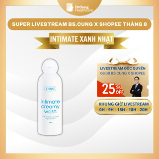 Bác Sĩ Cung Dung Dịch Vệ Sinh Phụ Nữ Ziaja Intimate with Lactobionic Acid - Đàn Hồi Da, Dưỡng Ẩm, Khử Mùi (Lọ 200ml)