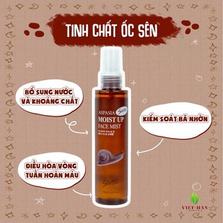 Xịt khoáng Aspasia - Moist Up Face Mist 150ml
