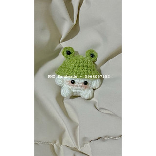 Móc Khoá Nấm Len Đội Mũ Cute
