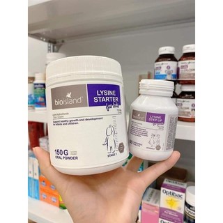 Bột Lysine Bio Island 150g và Lysine Bio Island 60 viên -phát triển tăng chiều cao cho trẻ