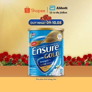 Sữa bột Ensure Gold Abbott hương vani ít ngọt 800g/ 850g