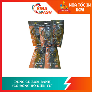 Dụng cụ bơm bánh (Có đồng hồ điện tử)