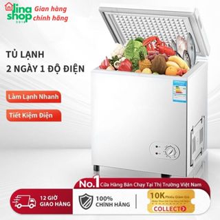 Tủ đông 60L, làm lạnh nhanh,tiết kiệm điện,tủ đông mini trữ sữa, thực phẩm đông lạnh, không gây tiếng ồn,chính hãng