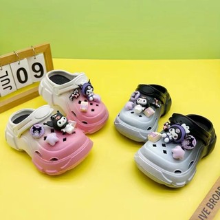 Sục Kuromi gắn charm siêu xinh cho bé gái 4 màu êm, mềm, nhẹ