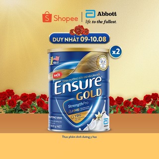 Combo 2 lon sữa bột ensure gold abbott hương vani 800g/ 850g