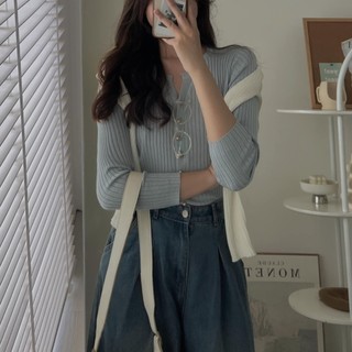 Áo len cardigan tay dài chất dày dặn có khuy nhiều màu Retrostyle