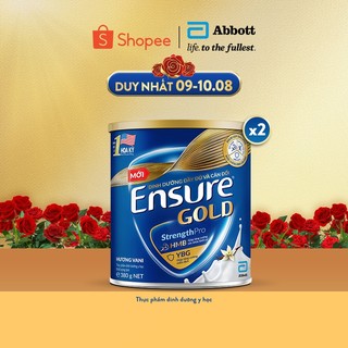 Combo 2 lon sữa bột ensure gold abbott hương vani 380g/ 400g