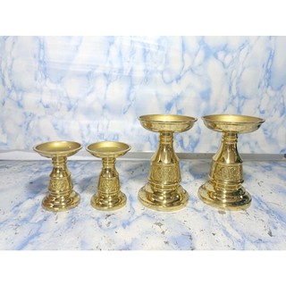 Cặp Chân cắm nến đèn cầy  9,5cm 14cm