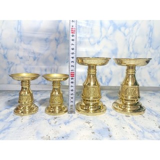 Cặp Chân cắm nến đèn cầy  9,5cm 14cm