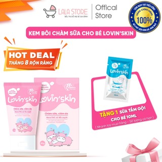 Kem bôi chàm sữa cho bé Lovin’Skin ngừa khô rát, bong tróc, chàm sữa, mụn sữa, viêm da cơ địa