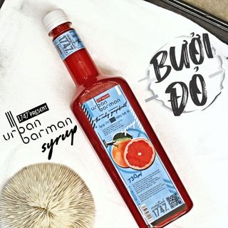 Syrup Bưởi Đỏ | Ruby - Urban Barman 1747 - 730ml - Siro