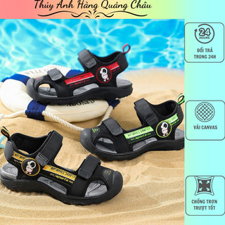 Giày sandal bít mũi cho bé kiểu dáng thể thao, đế chống trơn trượt êm chân