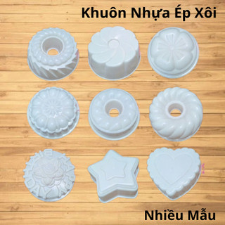 Khuôn Ép Xôi, Cơm Chiên, Rau Câu Sinh Nhật. Nhựa Cao Cấp 20cm Có Nhiều Mẫu Khuôn.