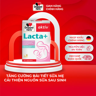 Viên uống lợi sữa Doppelherz Aktiv Lacta+ hỗ trợ cải thiện nguồn sữa mẹ sau sinh (Hộp 30 viên)