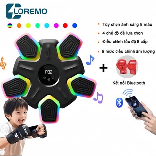 Máy Boxing Âm Nhạc-Kết nối Bluetooth phát nhạc. 8 điều chỉnh màu ánh sáng + 4 chế độ