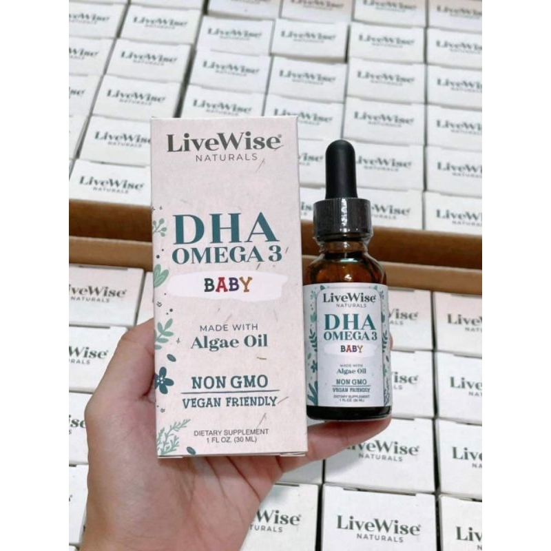 DHA OMEGA3 DẠNG GIỌT LIVEWISE BABY VỊ CAM 0-2Y - 30ML