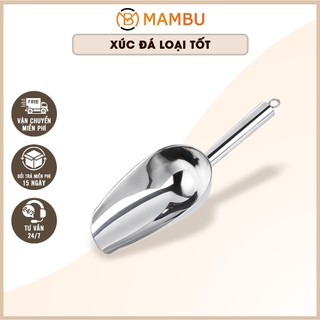 Dụng cụ xúc đá inox xịn - loại dày số 3, 4, 5 - dụng cụ pha chế