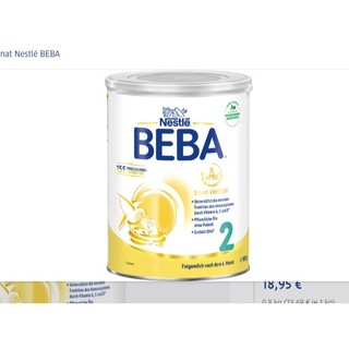 Sữa Beba Đức số 1,2,3,1+,2+ 800g mẫu mới (đủ bill)