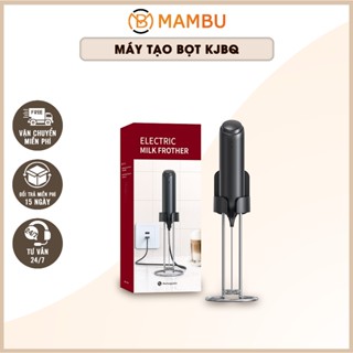 Máy Tạo Bọt Cafe, Đánh Bọt Sữa Cao Cấp KJBQ Kèm Giá Đỡ - Kết Hợp Chân Sạc TypeC